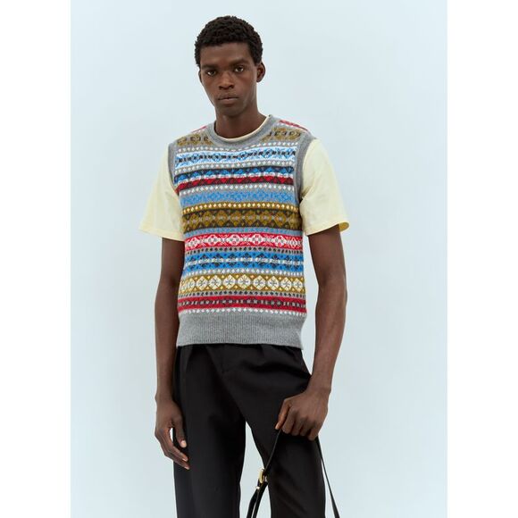 Wales Bonner Men Astral Knit Vest - Picture 1 of 6